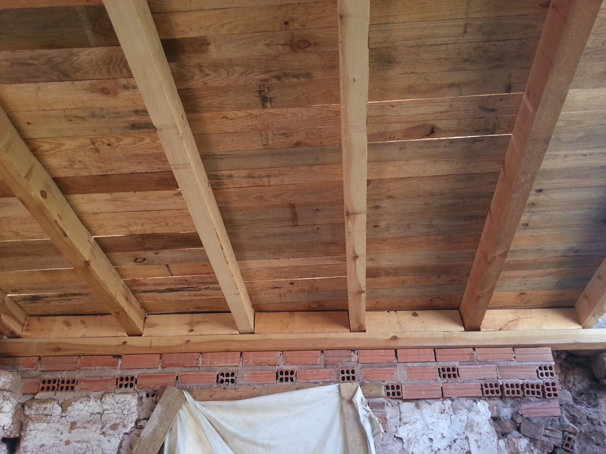 Estructura de madera para cubierta